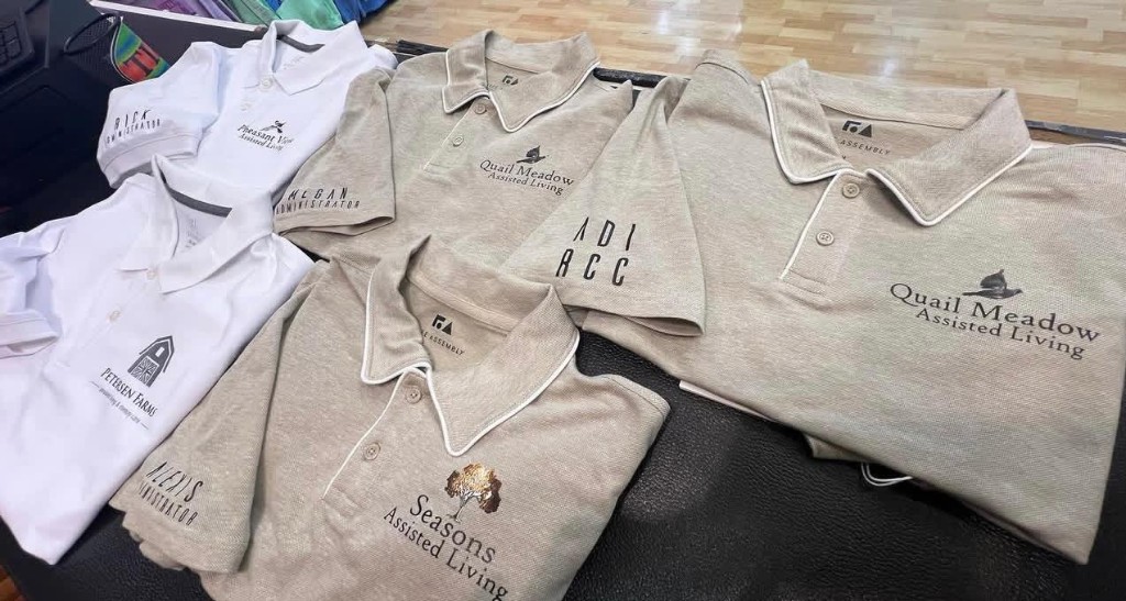 Embroidered business polo shirts