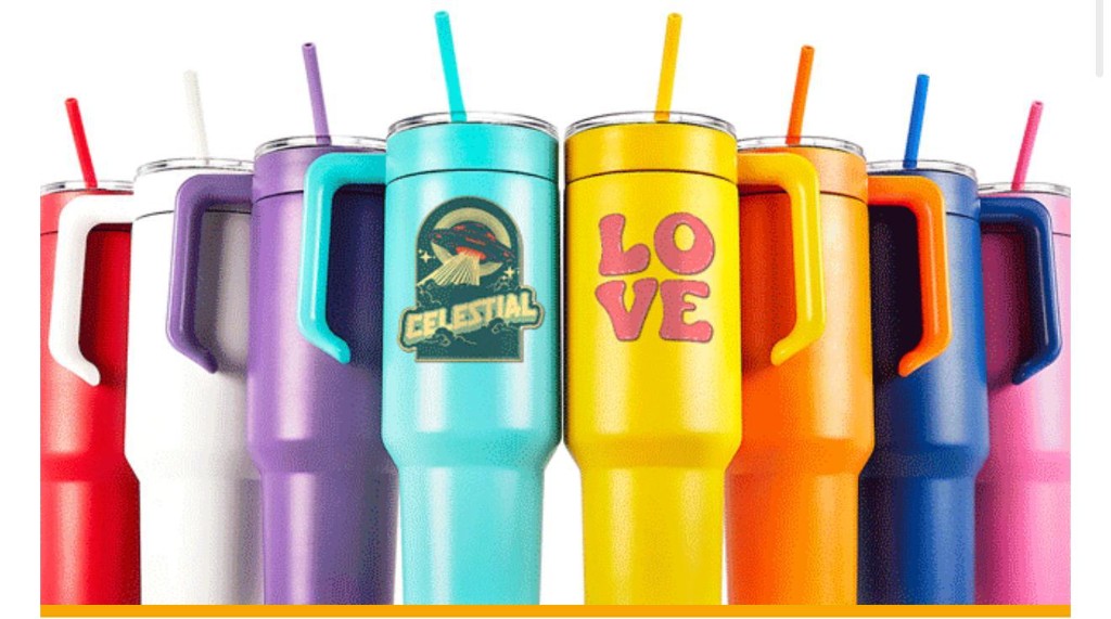 Custom printed tumblers in every color